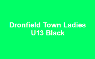 Dronfield Town Ladies U13 Black